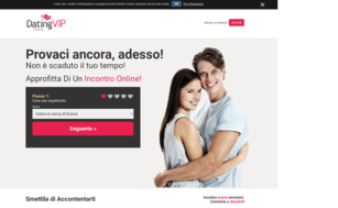 Italian Dating VIP Homepage Image